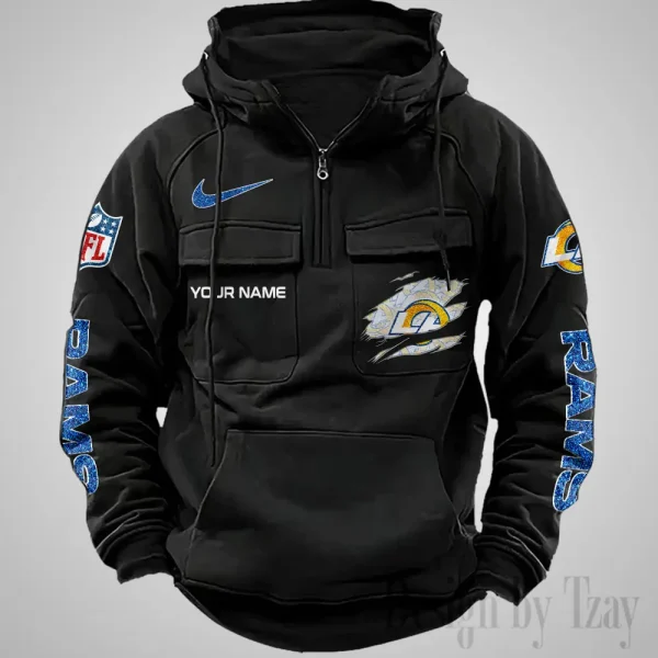 Los Angeles Rams Fashionable Classic Street Hoodie AZVMHD1074 - Image 4