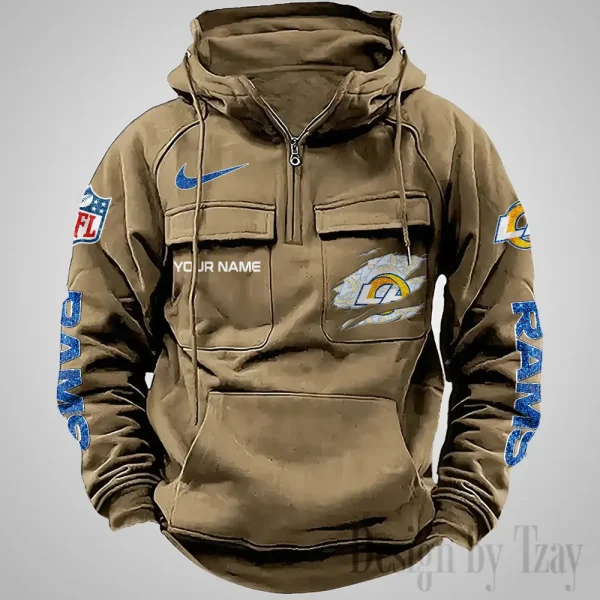 Los Angeles Rams Fashionable Classic Street Hoodie AZVMHD1074 - Image 5