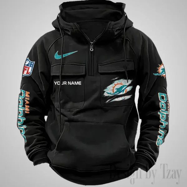 Miami Dolphins Fashionable Classic Street Hoodie AZVMHD1075 - Image 3