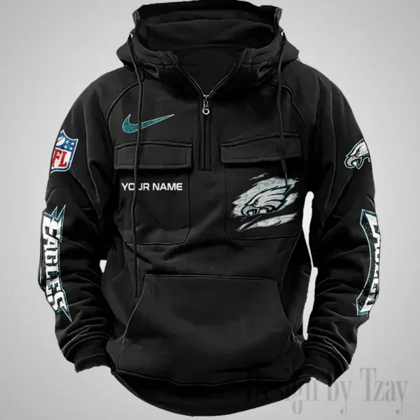 Philadelphia Eagles Fashionable Classic Street Hoodie AZVMHD1081 - Image 2