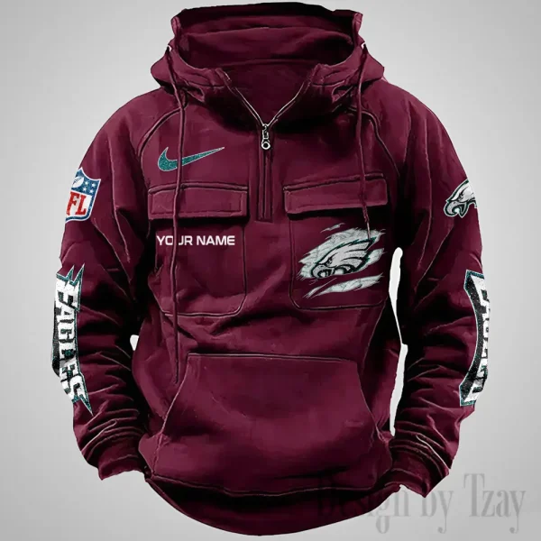 Philadelphia Eagles Fashionable Classic Street Hoodie AZVMHD1081 - Image 5