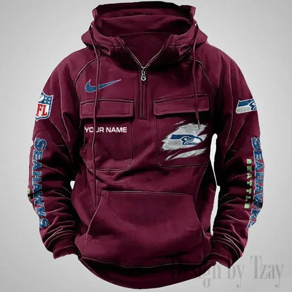 Seattle Seahawks Fashionable Classic Street Hoodie AZVMHD1084 - Image 2