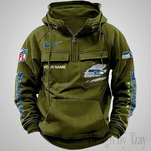 Seattle Seahawks Fashionable Classic Street Hoodie AZVMHD1084 - Image 3