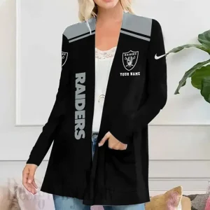 Las Vegas Raiders Women’s Patch Pocket Cardigan SPTWPPC178