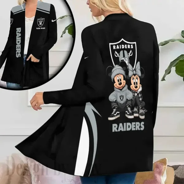 Las Vegas Raiders Women’s Patch Pocket Cardigan SPTWPPC178 - Image 2