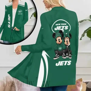 New York Jets Women’s Patch Pocket Cardigan SPTWPPC186