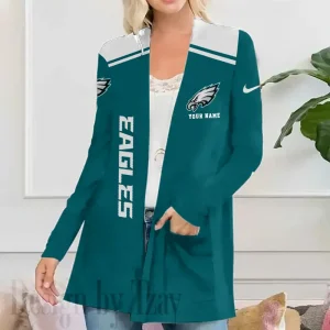 Philadelphia Eagles Women’s Patch Pocket Cardigan SPTWPPC187