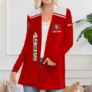 San Francisco 49ers Women’s Patch Pocket Cardigan SPTWPPC189