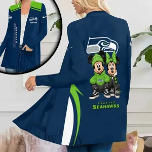 Seattle Seahawks Women’s Patch Pocket Cardigan SPTWPPC190