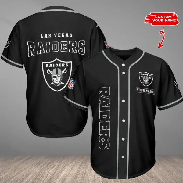 Las Vegas Raiders Casual Button Baseball Shirt Trending 2025 AZCBJS796