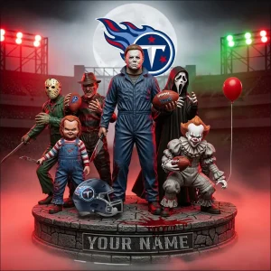 Tennessee Titans Horror Movie Fan NFL Personalized Acrylic Block Plaque Halloween Gift For Fan - Limited Edition SPTFTAB190