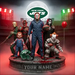 New York Jets Horror Movie Fan NFL Personalized Acrylic Block Plaque Halloween Gift For Fan - Limited Edition SPTFTAB193