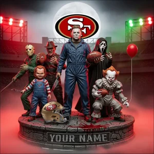 San Francisco 49ers Horror Movie Fan NFL Personalized Acrylic Block Plaque Halloween Gift For Fan - Limited Edition SPTFTAB199