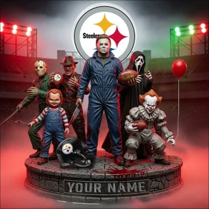 Pittsburgh Steelers Horror Movie Fan NFL Personalized Acrylic Block Plaque Halloween Gift For Fan - Limited Edition SPTFTAB202
