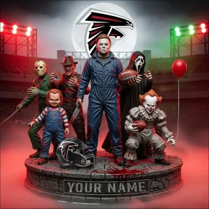 Atlanta Falcons Horror Movie Fan NFL Personalized Acrylic Block Plaque Halloween Gift For Fan - Limited Edition SPTFTAB207
