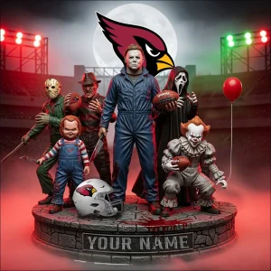 Arizona Cardinals Horror Movie Fan NFL Personalized Acrylic Block Plaque Halloween Gift For Fan - Limited Edition SPTFTAB211