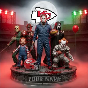 Kansas City Chiefs Horror Movie Fan NFL Personalized Acrylic Block Plaque Halloween Gift For Fan - Limited Edition SPTFTAB212