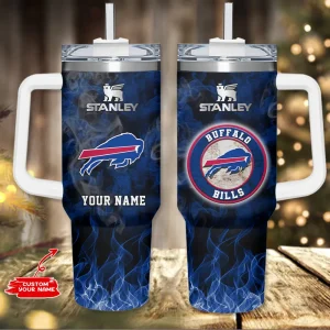 Buffalo Bills NFL Metal Style Custom 40oz Stanley Tumbler AZC40OZT803