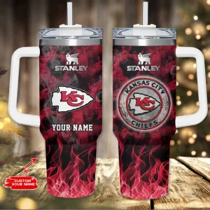 Kansas City Chiefs NFL Metal Style Custom 40oz Stanley Tumbler AZC40OZT815