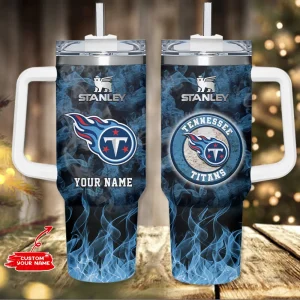 Tennessee Titans NFL Metal Style Custom 40oz Stanley Tumbler AZC40OZT830