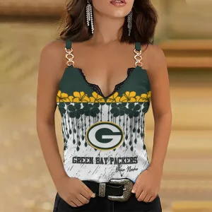 Green Bay Packers Special Chain Strap Tank Top Gift For Fan SPTWCSTT792