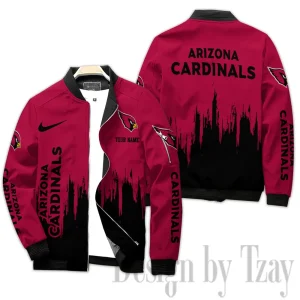 Arizona Cardinals Full Zip Bomber Jacket For Men AZCBJ281