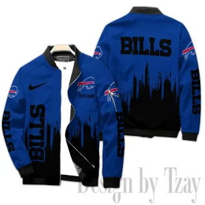 Buffalo Bills Full Zip Bomber Jacket For Men AZCBJ284