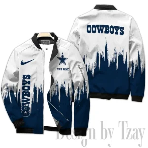 Dallas Cowboys Full Zip Bomber Jacket For Men AZCBJ289