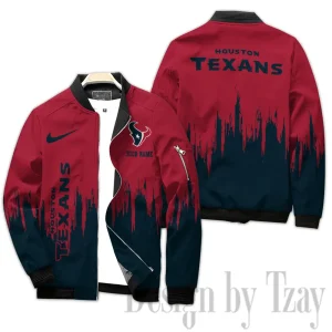 Houston Texans Full Zip Bomber Jacket For Men AZCBJ293