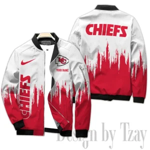 Kansas City Chiefs Full Zip Bomber Jacket For Men AZCBJ296