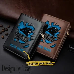 Carolina Panthers Men Wallet Pu Leather Gift Purse SPTLVW1087