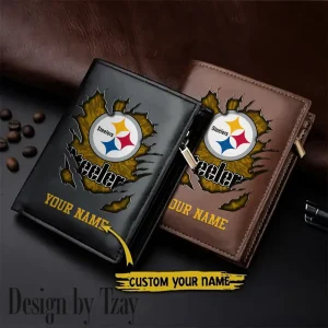 Pittsburgh Steelers Men Wallet Pu Leather Gift Purse SPTLVW1109