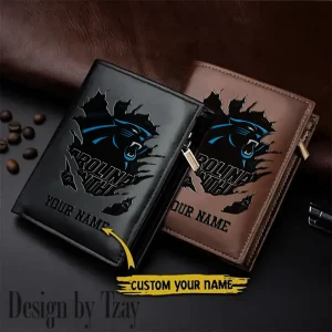 Carolina Panthers Men Wallet Pu Leather Gift Purse SPTLVW1119