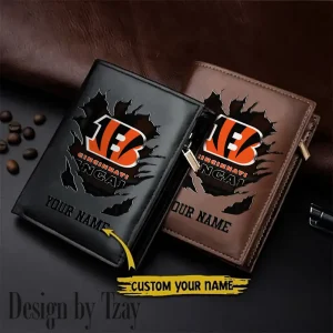 Cincinnati Bengals Men Wallet Pu Leather Gift Purse SPTLVW1121