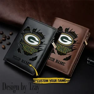 Green Bay Packers Men Wallet Pu Leather Gift Purse SPTLVW1126