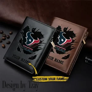Houston Texans Men Wallet Pu Leather Gift Purse SPTLVW1127