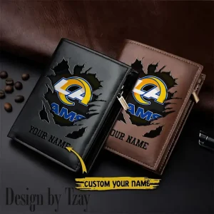Los Angeles Rams Men Wallet Pu Leather Gift Purse SPTLVW1133
