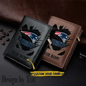 New England Patriots Men Wallet Pu Leather Gift Purse SPTLVW1136