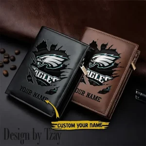 Philadelphia Eagles Men Wallet Pu Leather Gift Purse SPTLVW1140