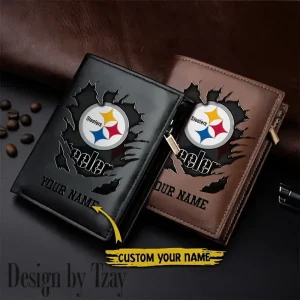 Pittsburgh Steelers Men Wallet Pu Leather Gift Purse SPTLVW1141