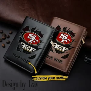 San Francisco 49ers Men Wallet Pu Leather Gift Purse SPTLVW1142