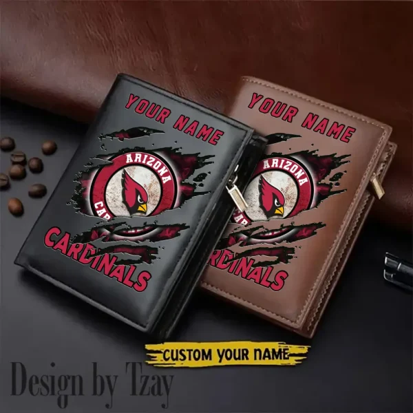 Arizona Cardinals Men Wallet Pu Leather Gift Purse SPTLVW1147