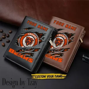 Chicago Bears Men Wallet Pu Leather Gift Purse SPTLVW1152