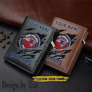 New England Patriots Men Wallet Pu Leather Gift Purse SPTLVW1168