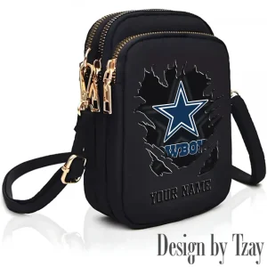 Dallas Cowboys Cute Shoulder Bag With Colorful Canvas Zipper Printed S9CBB656