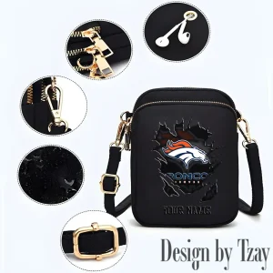 Denver Broncos Cute Shoulder Bag With Colorful Canvas Zipper Printed S9CBB657