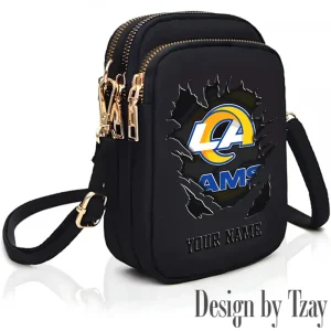 Los Angeles Rams Cute Shoulder Bag With Colorful Canvas Zipper Printed S9CBB666