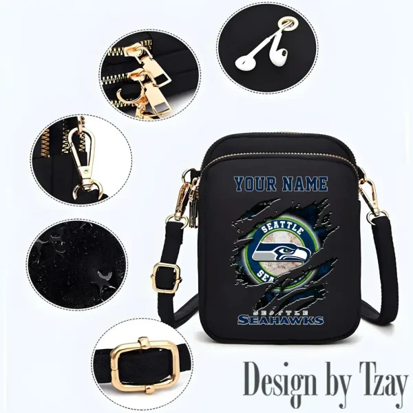 Seattle Seahawks Crossbody Bag for Women Shoulder S9CBB708 - Image 2
