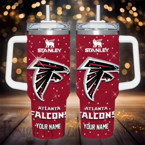 Atlanta Falcons NFL Metal Style Custom 40oz Stanley Tumbler AZC40OZT833