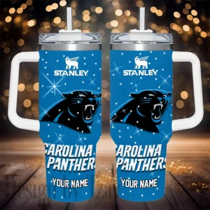 Carolina Panthers NFL Metal Style Custom 40oz Stanley Tumbler AZC40OZT836